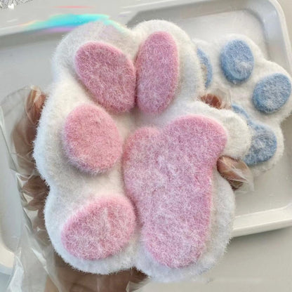 Handmade Taba Squishy Cat Paw Squeeze Toys 2025 New Kawaii Cat Paw Squishy Squishies Sensory Toys Cute Soft Cat Paw Sensory Toys Stress Relieving Toys for Audlts Kids (White)