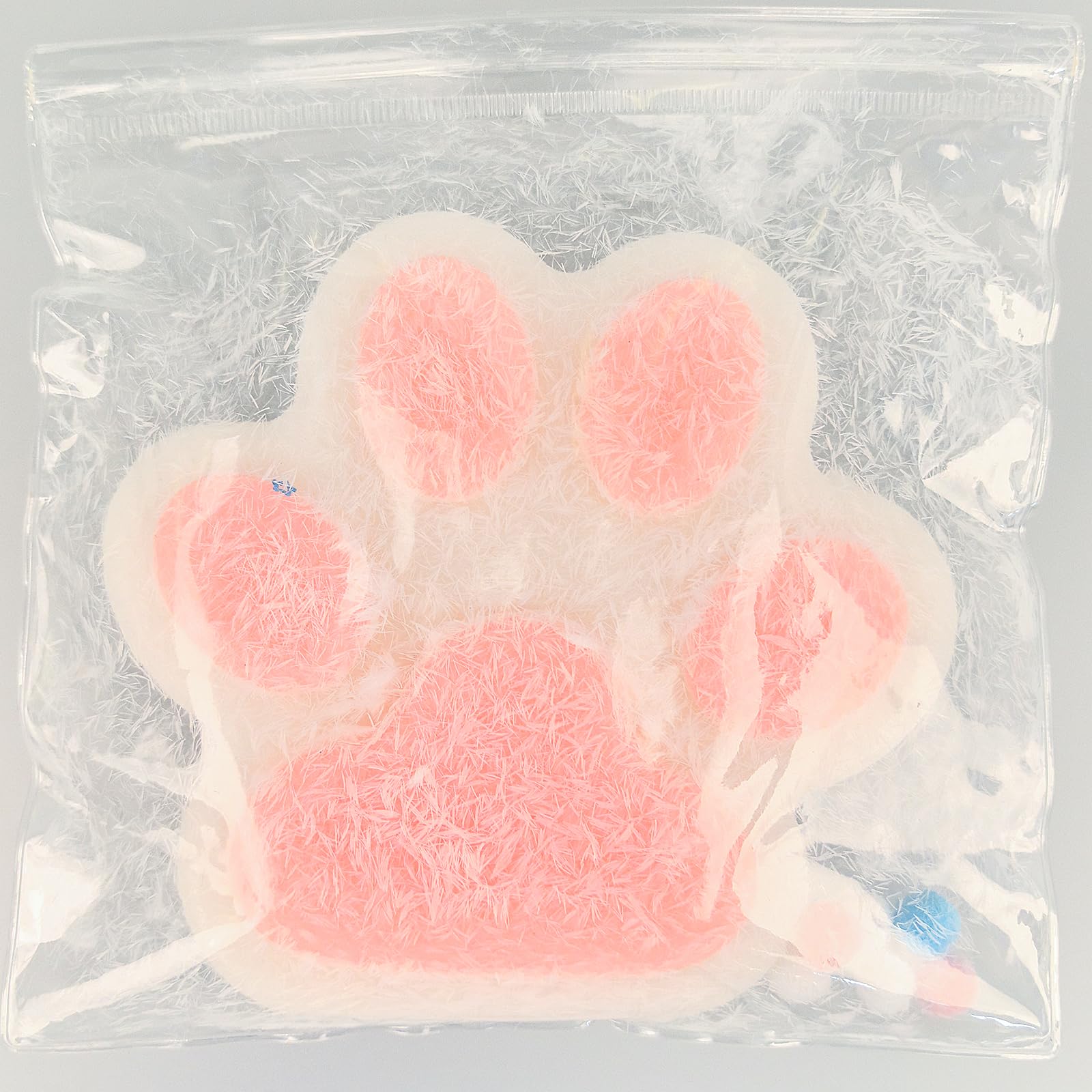 Large Handmade Taba Squishy Big Cat Paw Cat Paw Taba Squishy Toy Squeeze Toys for Stress Relief Cat Paw Squeeze Toys Cute Soft Squeeze Fidget Toys Big Furry Cat Paw Pinch Toys (Pink)